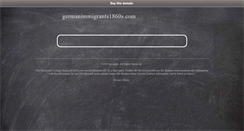 Desktop Screenshot of germanimmigrants1860s.com